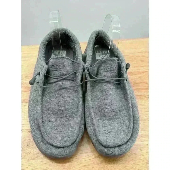 Reef Men's Gray Cushion Coast Slip-On Lightweight Knit Shoes - Size 11 - Picture 7 of 9